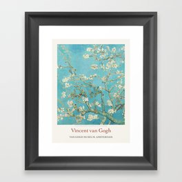 Vincent Van Gogh Almond Blossom 1890 Art Exhibition Print Framed Art Print
