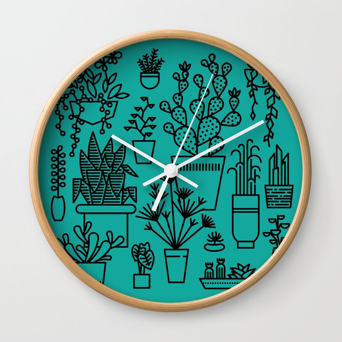 Botanical Sunroom Wall Clock