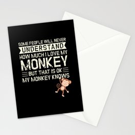 Monkey My Monkey Knows Chimpanzee Stationery Card