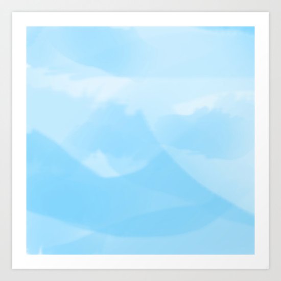 Blue Art Print