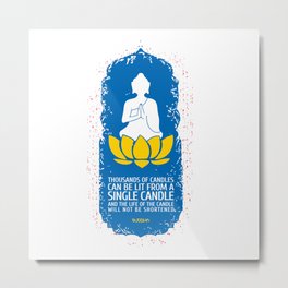 Lotus Buddha Metal Print