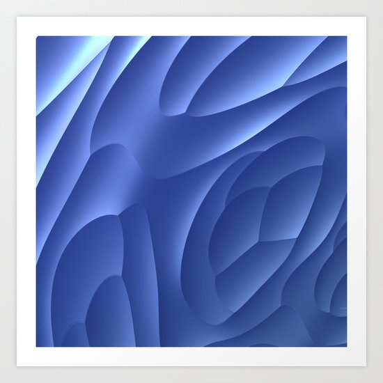 Blue Dune Art Print