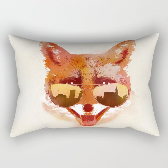 Big Town Fox Rectangular Pillow