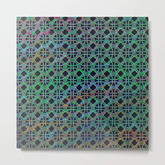 Green pattern Metal Print