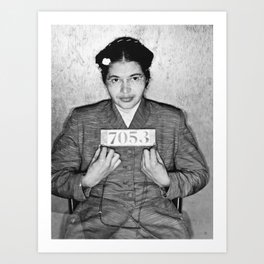 Rosa Parks Mugshot Art Print