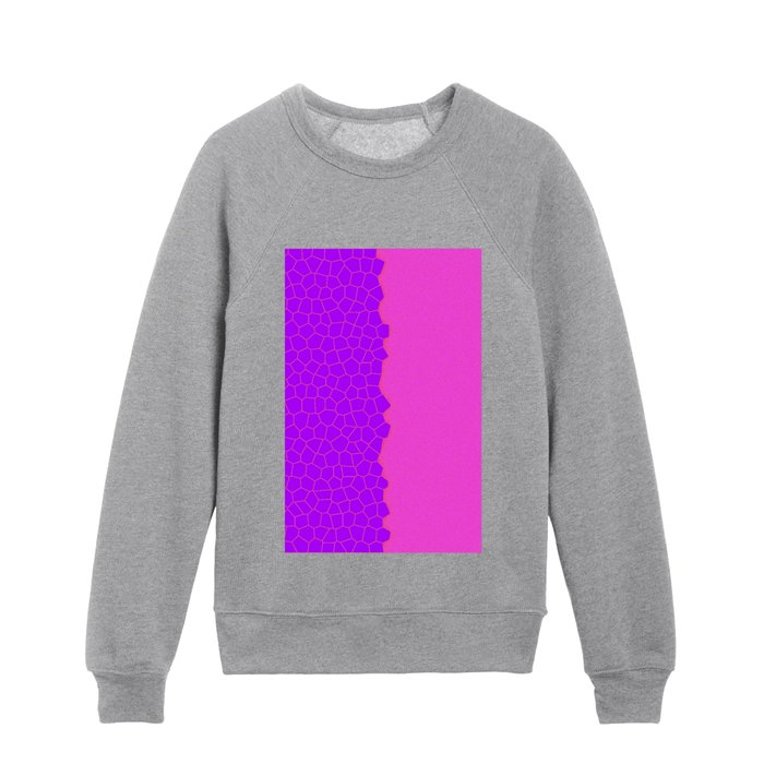 Pink Purple Stained Glass Modern Sprinkled Collection Kids Crewneck