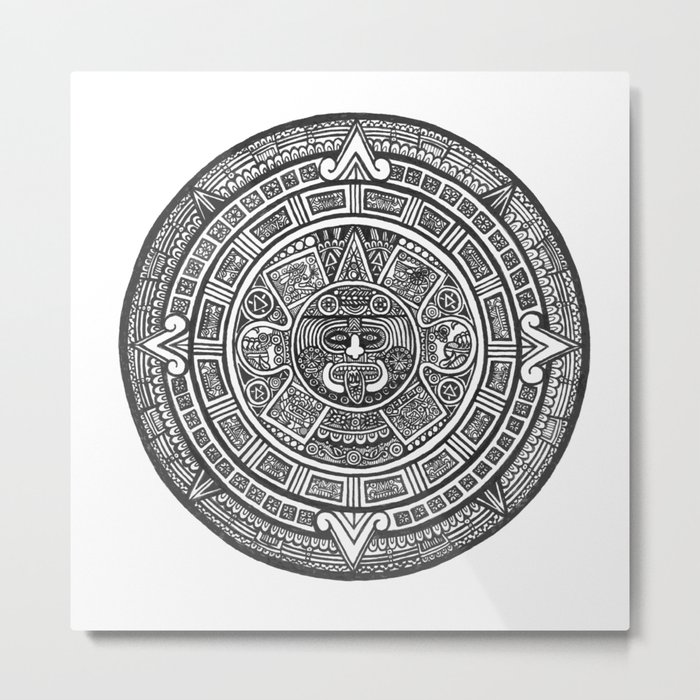 Aztec Roots Metal Print