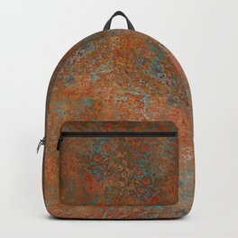 Vintage Rust Copper Backpack | Colorful, Southwest, Natural, Mod, Contemporary, Graphicdesign, Vintage, Aesthetic, Copper, Colourful 