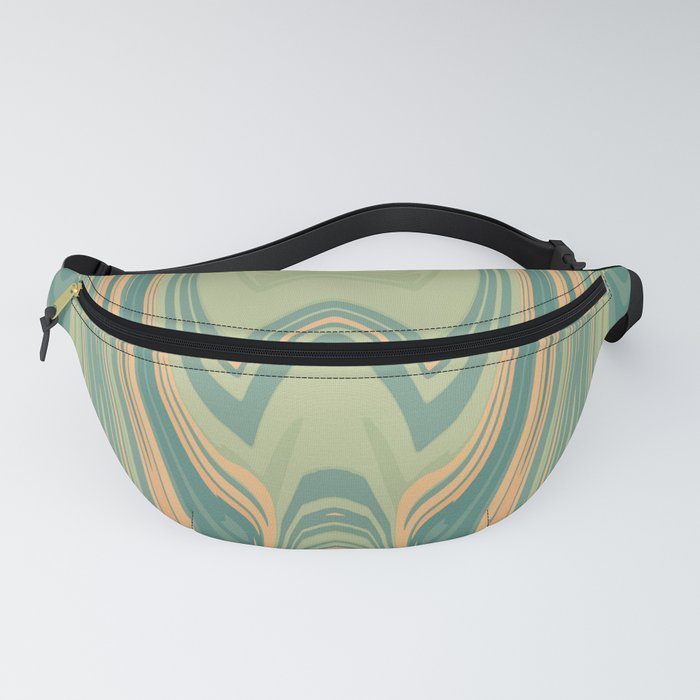 Symmetrical liquify abstract swirl 07 Fanny Pack