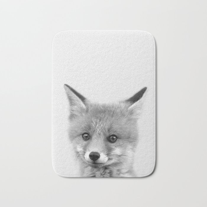 Black And White Fox Print Fox Wall Art Nursery Decor Animal Art