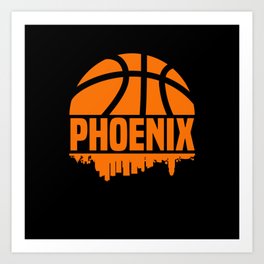 Phoenix Basketball Funny Gift Art Print | Sports, Suns, Phx, Ayton, Booker, Oubre, Basketball, Graphicdesign, Kentucky, Dunk 