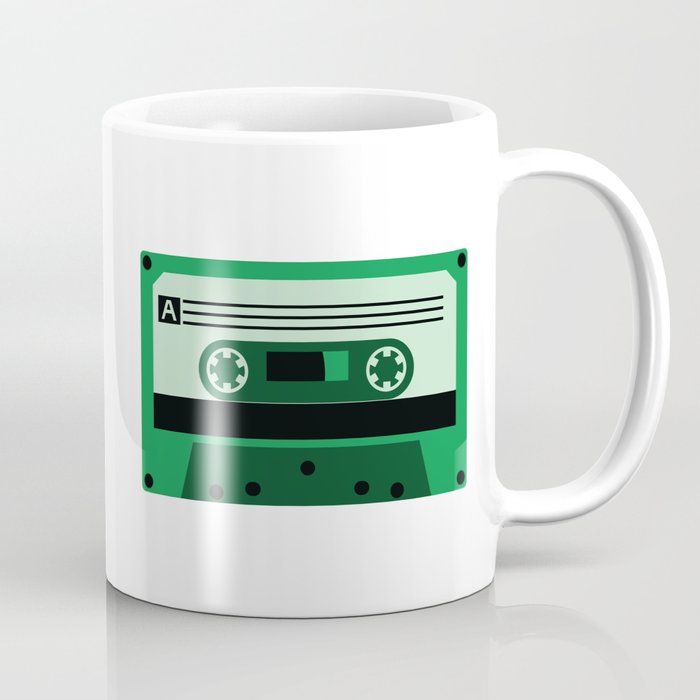 Green Cassette Tape Coffee Mug