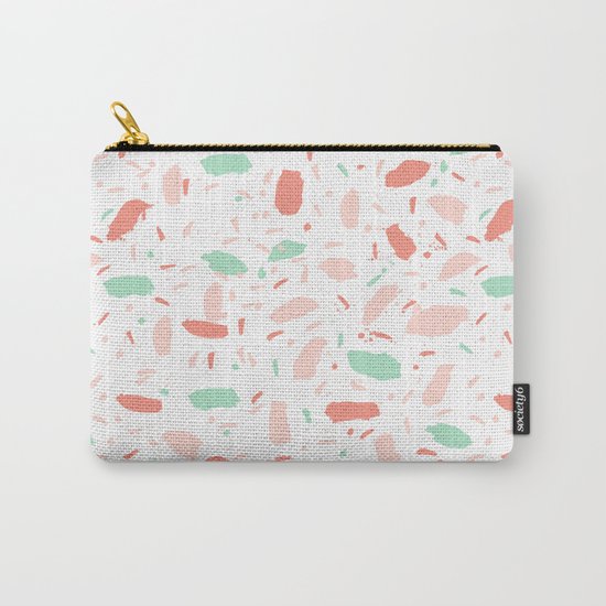 Abstract minimal dots polka dots painted sprinkles trendy modern color palette Carry-All Pouch