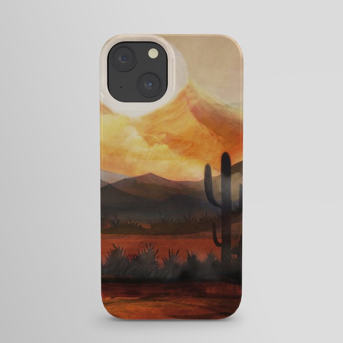 Desert in the Golden Sun Glow iPhone Case