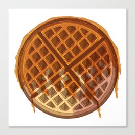 Waffle con caramelo Canvas Print