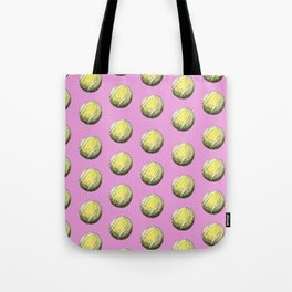 Pink Tennis Ball Pattern Tote Bag