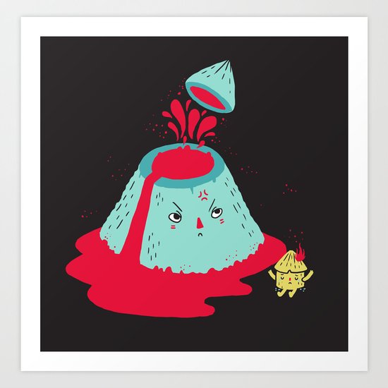 Watch Your Temper Art Print