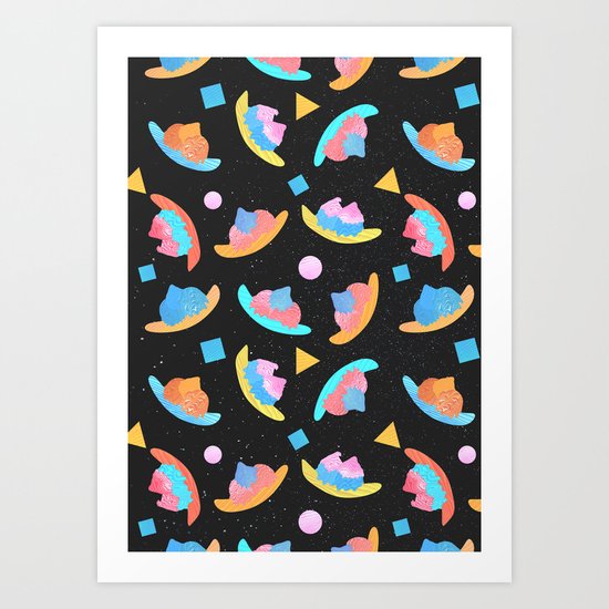 Cosmic Banana Split Art Print