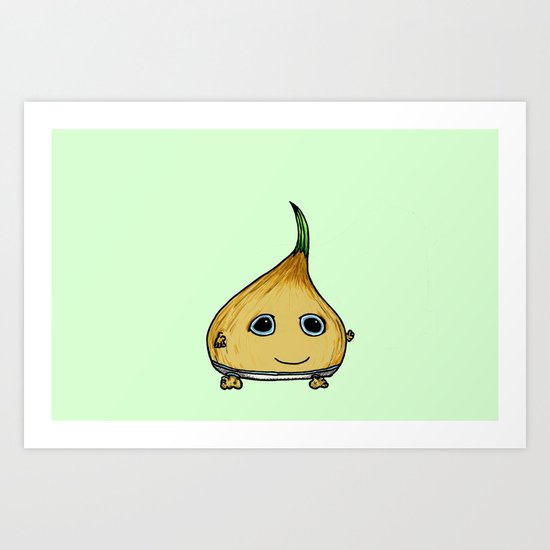 Baby Onion Art Print
