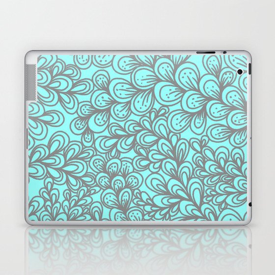 Zentangled ivy Laptop & iPad Skin