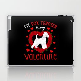 Dog Animal Hearts Day Terrier Is My Valentines Day Laptop Skin