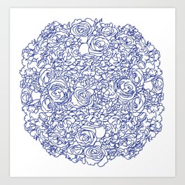 Flower Sphere Art Print