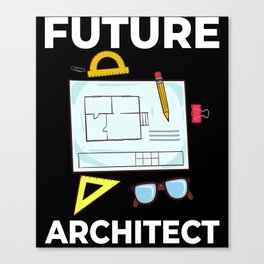 Architecture Designer Engineering House Architect Canvas Print