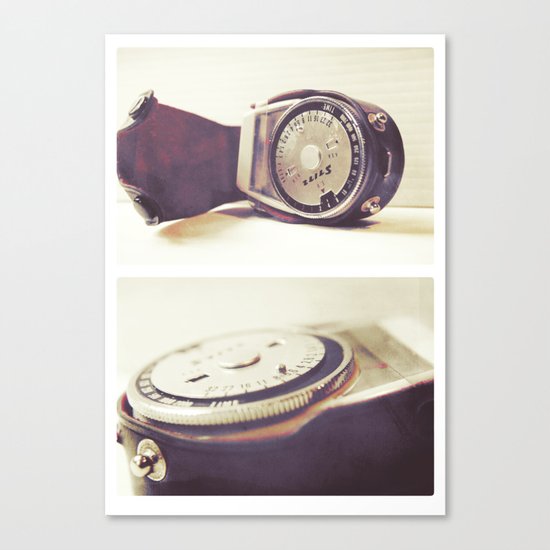 Vintage Stitz Light Meter Diptych Canvas Print