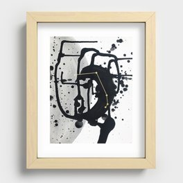 Aries - Abstract Zodiac Constellation Recessed Framed Print