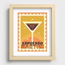 Espresso Martini Cocktail Recessed Framed Print