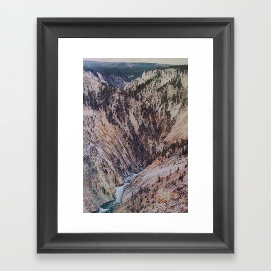 Yellowstone Falls Framed Art Print