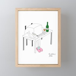 The Writer's Block Little Cube Framed Mini Art Print