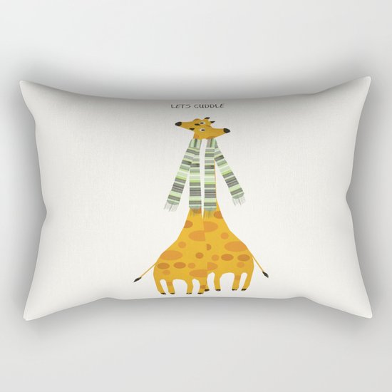 lets cuddle Rectangular Pillow