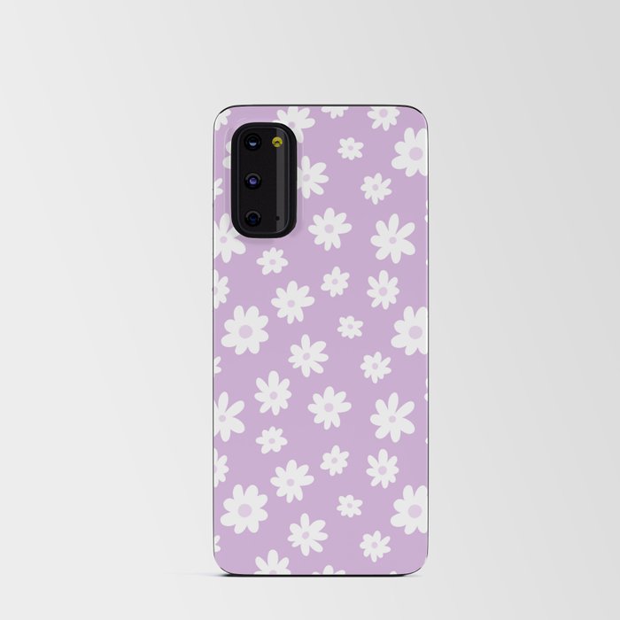 Daisy Pattern (lavender/white) Android Card Case
