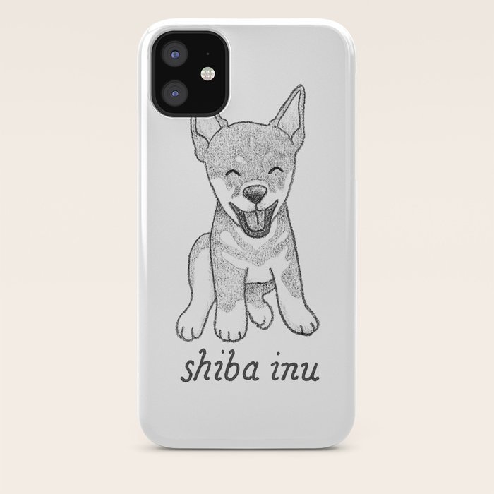 Dog Breeds Shiba Inu Iphone Case By Christinefleming