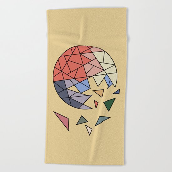 CONSTANT EVOLUTION (abstract geometric) Beach Towel