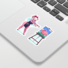 Emelie's painting Sticker