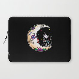 Muertos Day Of Dead Sugar Skull Cat Moon Aesthetic Laptop Sleeve