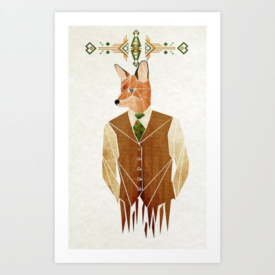 mister fox Art Print