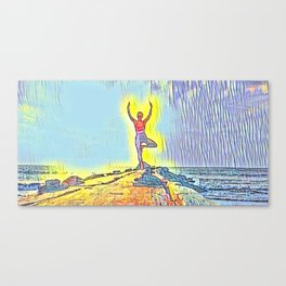 Woman Doing Yoga 9 Canvas Print