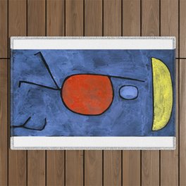 Remix With umbrella  Painting  by Paul Klee Bauhaus  Outdoor Rug