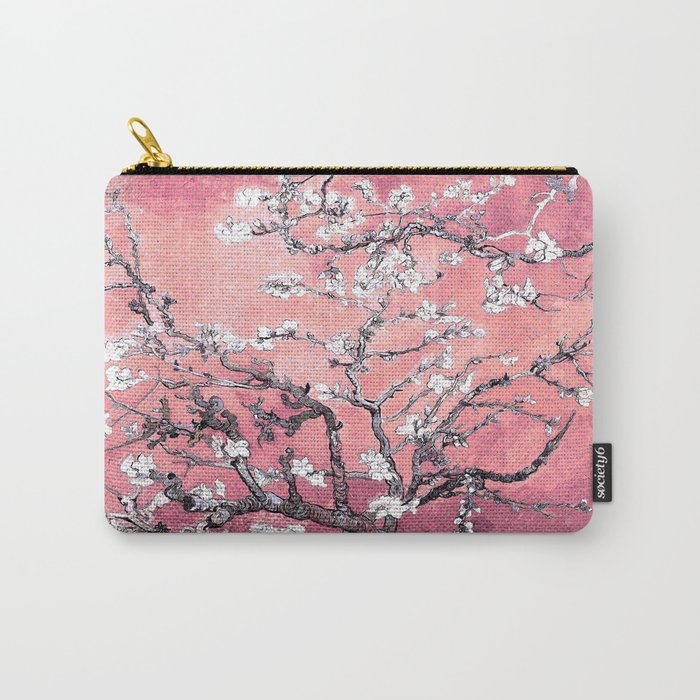 Van Gogh Almond Blossoms : Peachy Pink Carry-All Pouch