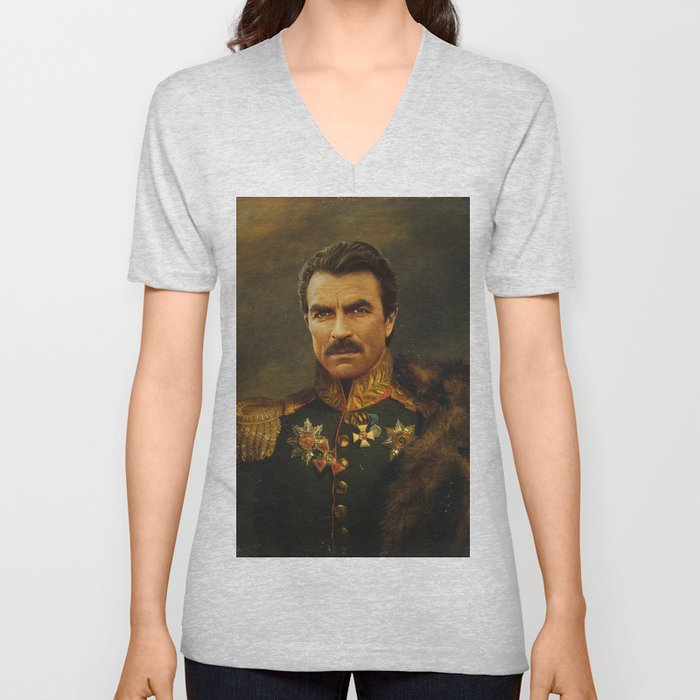 Tom Selleck - replaceface V Neck T Shirt
