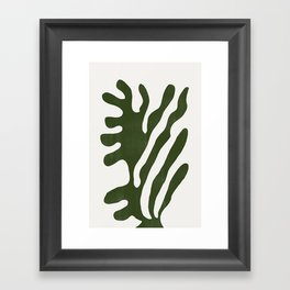 Alga, Seaweed, Green Plant Framed Art Print