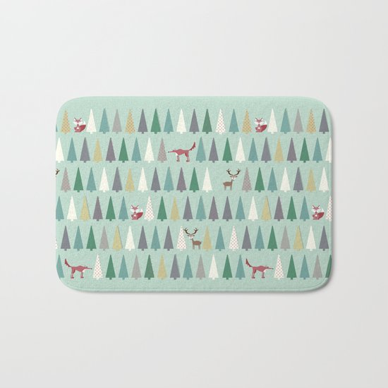 Forest Animals Bath Mat