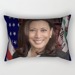 official portrait of Kamala Harris Rectangular Pillow