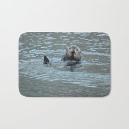 Sea Otter Fellow Bath Mat | Whiskers, Endangeredspecies, Kidsdecor, Marinelife, Sealife, Wildlife, Sea Otter, Flippers, Seward, Nature 
