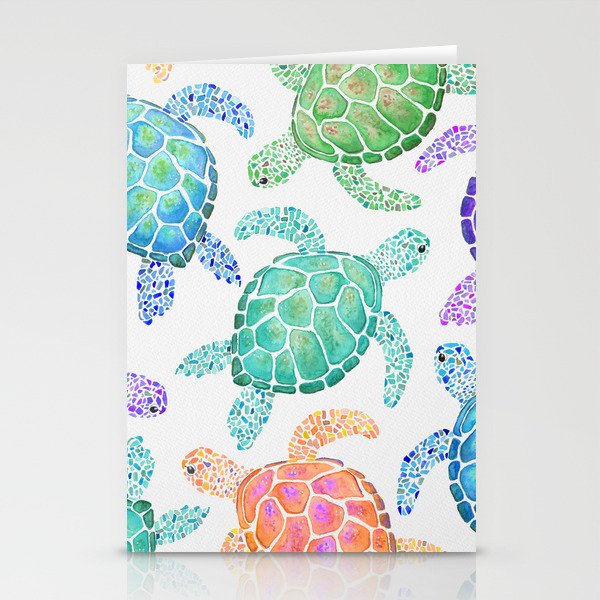 Sea Turtle - Colour Stationery Cards