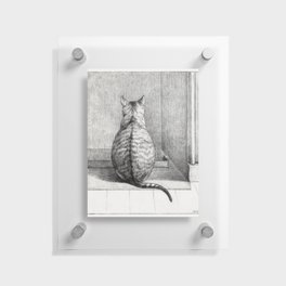 Sitting Cat, From Behind (1812) Floating Acrylic Print