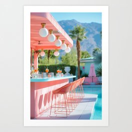 Palm Springs Mini Bar Art Print